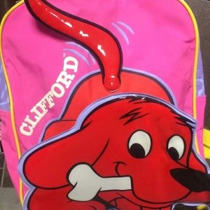 Clifford The Big Red Dog Backpack Pink 90s